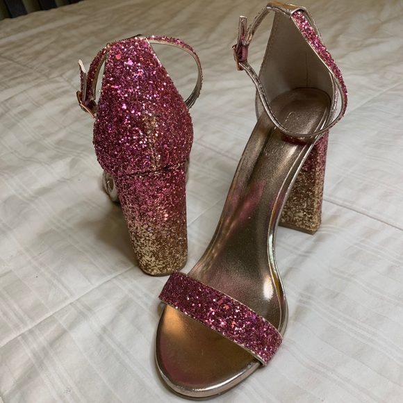 Sparkly Strappy Heels - Picture 2 of 4